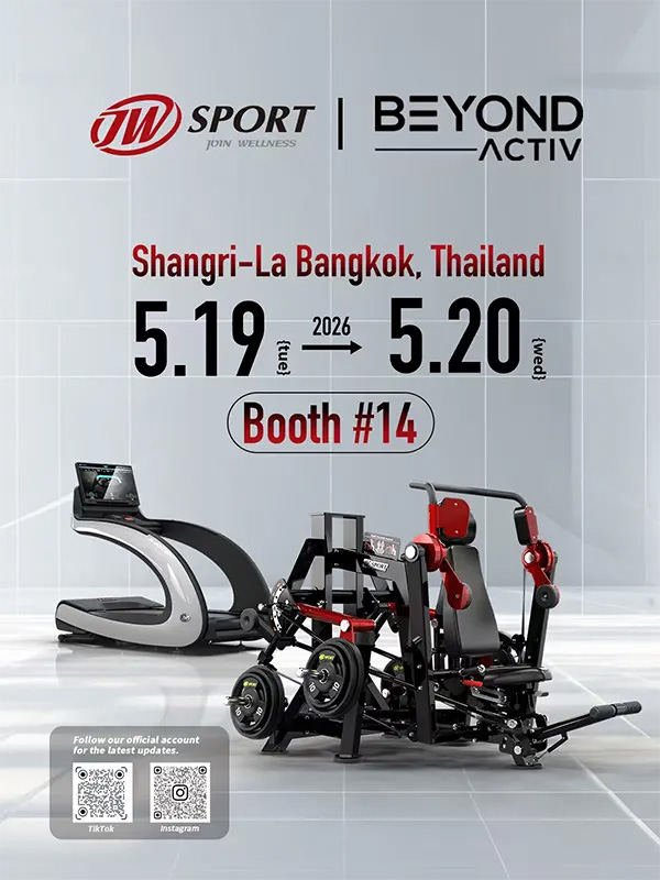 JW SPORT is heading to Bangkok. Join us at Beyond Activ and experience the future of commercial fitness.